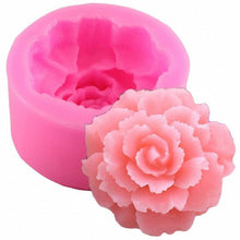 将图片加载到图库查看器，Rose Silicone Cake Mold 3D Flower Fondant Mold Cupcake Jelly Candy Chocolate Decoration Baking Tool Moulds Flower Bloom Rose Shape Silicone Fondant Soap
