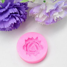 将图片加载到图库查看器，Rose Silicone Cake Mold 3D Flower Fondant Mold Cupcake Jelly Candy Chocolate Decoration Baking Tool Moulds Flower Bloom Rose Shape Silicone Fondant Soap
