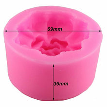 将图片加载到图库查看器，Rose Silicone Cake Mold 3D Flower Fondant Mold Cupcake Jelly Candy Chocolate Decoration Baking Tool Moulds Flower Bloom Rose Shape Silicone Fondant Soap
