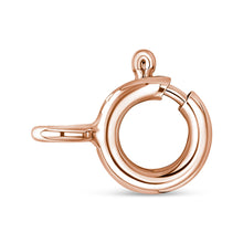 Load image into Gallery viewer, 10K Rose and White Gold Plated .925 Sterling Silver 1/4 Cttw Miracle-Set Champagne Diamond Triple Circle 18" Necklace (I2-I3 Clarity)
