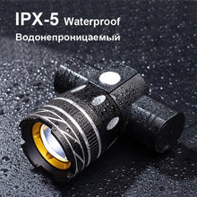 Load image into Gallery viewer, Rotatable Bicycle Light 800 Lumen Led Bike Headlight Zoom USB Rechargeable Aluminum Alloy Bike Lights Front And Back Powerful USB Rechargeable Bicycle Light Waterproof Bike Headlight Taillight 5000mAh

