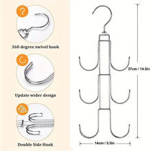 将图片加载到图库查看器，Rotatable Metal Purse Hanger Organizer

