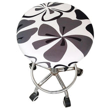 将图片加载到图库查看器，Round Chair Cover Bar Stool Cover Elastic Seat Cover Home Chair Slipcover Round Chair Bar Stool Floral Printed Padded Round Bar Stool Cover Cushion With Elastic Fabric Round Chair Seat Cushion For Wooden Metal Stools 30-40cm
