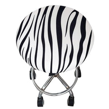 将图片加载到图库查看器，Round Chair Cover Bar Stool Cover Elastic Seat Cover Home Chair Slipcover Round Chair Bar Stool Floral Printed Padded Round Bar Stool Cover Cushion With Elastic Fabric Round Chair Seat Cushion For Wooden Metal Stools 30-40cm
