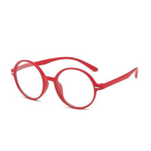 Load image into Gallery viewer, Round Frame Reading Glasses Stylish Anti Blue Light Eyeglasses Ultra Light Reading Glasses Portable Gift For Parents Unisex Stylish Eyeglasses Glasses Clear Lens Women Men Eyewear Anti Blue Light Glasses
