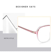 将图片加载到图库查看器，Round Frames Anti-Blue Light Optical Frame Glasses Eyewear Reading Glasses Blue Light Blocking Glasses Women And Men Retro Half Frame Anti Eyestrain Computer Gaming Glasses
