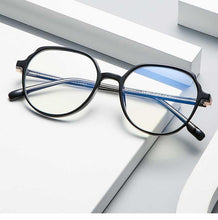 将图片加载到图库查看器，Round Frames Anti-Blue Light Optical Frame Glasses Eyewear Reading Glasses Blue Light Blocking Glasses Women And Men Retro Half Frame Anti Eyestrain Computer Gaming Glasses
