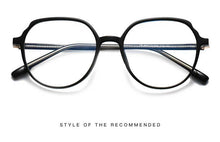 将图片加载到图库查看器，Round Frames Anti-Blue Light Optical Frame Glasses Eyewear Reading Glasses Blue Light Blocking Glasses Women And Men Retro Half Frame Anti Eyestrain Computer Gaming Glasses
