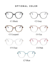 将图片加载到图库查看器，Round Frames Anti-Blue Light Optical Frame Glasses Eyewear Reading Glasses Blue Light Blocking Glasses Women And Men Retro Half Frame Anti Eyestrain Computer Gaming Glasses
