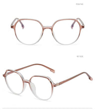 将图片加载到图库查看器，Round Frames Anti-Blue Light Optical Frame Glasses Eyewear Reading Glasses Blue Light Blocking Glasses Women And Men Retro Half Frame Anti Eyestrain Computer Gaming Glasses
