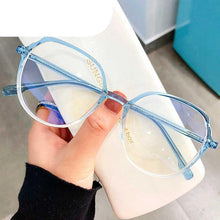 将图片加载到图库查看器，Round Frames Anti-Blue Light Optical Frame Glasses Eyewear Reading Glasses Blue Light Blocking Glasses Women And Men Retro Half Frame Anti Eyestrain Computer Gaming Glasses
