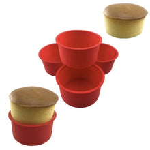 Load image into Gallery viewer, Round Shape Moulds Food Grade Silicone Baking Mold Cake Ice Creams Chocolates Molds High Quality And Safety Silicone Cake Mold Baking Pan Round 4 Inch Non-Stick Bakeware Pan Reusable Cake Pan
