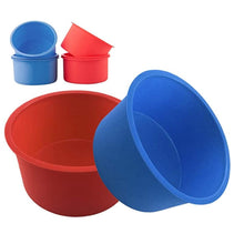 Load image into Gallery viewer, Round Shape Moulds Food Grade Silicone Baking Mold Cake Ice Creams Chocolates Molds High Quality And Safety Silicone Cake Mold Baking Pan Round 4 Inch Non-Stick Bakeware Pan Reusable Cake Pan
