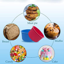 Load image into Gallery viewer, Round Shape Moulds Food Grade Silicone Baking Mold Cake Ice Creams Chocolates Molds High Quality And Safety Silicone Cake Mold Baking Pan Round 4 Inch Non-Stick Bakeware Pan Reusable Cake Pan
