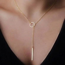 将图片加载到图库查看器，Round Stick Pendant Necklace

