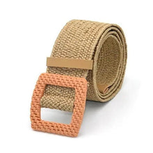 Load image into Gallery viewer, Round Wooden Smooth Buckle Waistbands For Women Vintage Design Skinny Dress Belt Charming Gift For Ladies
