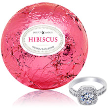 将图片加载到图库查看器，Hibiscus Bath Bomb with Jewelry Ring Inside
