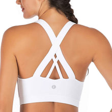 Load image into Gallery viewer, RUNNING GIRL Criss-Cross Back Padded Strappy Sports Bra
