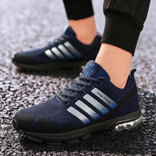 Load image into Gallery viewer, Running Mens Sport Elegant Sneakers Air Cushion Sneakers Lace Up Low Top Jogging Shoes Man Athletic Footwear Breathable Comfortable Athletic Running Sneakers
