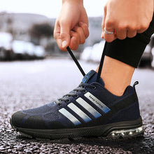 Load image into Gallery viewer, Running Mens Sport Elegant Sneakers Air Cushion Sneakers Lace Up Low Top Jogging Shoes Man Athletic Footwear Breathable Comfortable Athletic Running Sneakers
