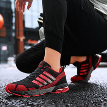 Load image into Gallery viewer, Running Mens Sport Elegant Sneakers Air Cushion Sneakers Lace Up Low Top Jogging Shoes Man Athletic Footwear Breathable Comfortable Athletic Running Sneakers
