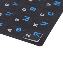 Load image into Gallery viewer, Russian Letters Keyboard Stickers Frosted PVC for Desktop Keyboard Keypad Laptop Perfect Fit Silicone Skin Keyboard Covers For Laptops Gaming Laptop Keyboard Skin Protector For Gaming Lovers
