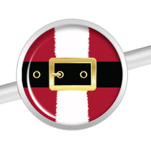 Load image into Gallery viewer, 14G Christmas Santa Suit Industrial Barbell 37mm

