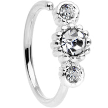 Load image into Gallery viewer, 20G 5/16 Clear CZ Gem Fashion Fusion Seamless Circular Ring

