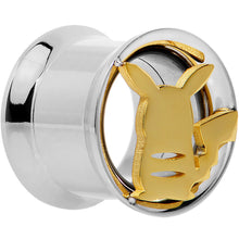 Load image into Gallery viewer, 7/16 Licensed Pokemon Yellow Pikachu Double Flare Tunnel Plug Set
