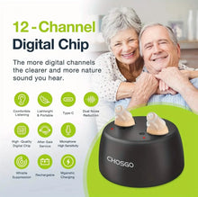 将图片加载到图库查看器，Rechargeable Hearing Aids – Invisible In-Ear, Noise Reduction, Volume Control
