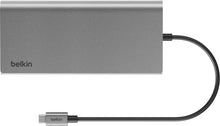 Load image into Gallery viewer, Belkin Connect USB-C 8-in-1 Hub – Dual HDMI Display, 100W PD, Ethernet, SD, USB for MacBook &amp; USB-C Laptops
