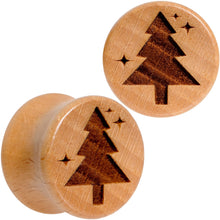 将图片加载到图库查看器，Organic Beechwood Christmas Tree Saddle Plug Set Sizes 8mm to 25mm
