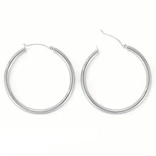 将图片加载到图库查看器，S925 50mm Solid Hoop Earrings for Women
