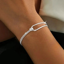 将图片加载到图库查看器，S925 Hypoallergenic Minimalist Geometric Collage Bracelet
