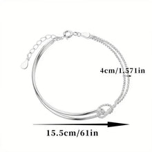 将图片加载到图库查看器，S925 Hypoallergenic Minimalist Geometric Collage Bracelet
