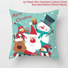 Load image into Gallery viewer, Santa Claus Cushion Cover Merry Christmas Christmas Deer Santa Claus Merry Christmas Decorative Sofa Throw Pillow Decorations For Home Christmas Ornament
