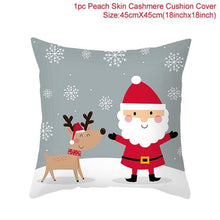 Load image into Gallery viewer, Santa Claus Cushion Cover Merry Christmas Christmas Deer Santa Claus Merry Christmas Decorative Sofa Throw Pillow Decorations For Home Christmas Ornament
