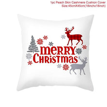 Load image into Gallery viewer, Santa Claus Cushion Cover Merry Christmas Christmas Deer Santa Claus Merry Christmas Decorative Sofa Throw Pillow Decorations For Home Christmas Ornament
