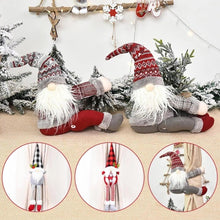 Load image into Gallery viewer, Santa Claus Elk Christmas Curtain Decor Merry Christmas Decor For Home Christmas Ornaments Gift Curtain Tieback Santa Curtain Buckle Tieback Curtain Holder Fastener Doll Wine Bottle Topper for Home Window Decorations
