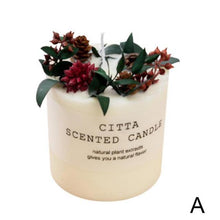 将图片加载到图库查看器，Scented Candle Gift Box With Tray Cover Soy Wax Candle New Year Gift Creative Glass Romantic Scented Candle  Balancing Healing Candle Natural Soy Wax White Natural Scented Purifying Candle for Aromatherapy
