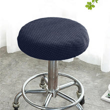 将图片加载到图库查看器，Seat Chair Slipcover Thickened Round Chair Cover Bar Stool Cover Elastic Stretchable Polyester Round Washable Stool Cushion Home Jacquard Bar Stool Covers Stretch Round Chair Seat Cover Chair Seat Slipcovers
