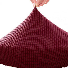 将图片加载到图库查看器，Seat Chair Slipcover Thickened Round Chair Cover Bar Stool Cover Elastic Stretchable Polyester Round Washable Stool Cushion Home Jacquard Bar Stool Covers Stretch Round Chair Seat Cover Chair Seat Slipcovers
