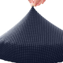 将图片加载到图库查看器，Seat Chair Slipcover Thickened Round Chair Cover Bar Stool Cover Elastic Stretchable Polyester Round Washable Stool Cushion Home Jacquard Bar Stool Covers Stretch Round Chair Seat Cover Chair Seat Slipcovers
