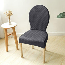 将图片加载到图库查看器，Seat Covers for Dining Room Chairs Stretch Round Home Seat Cover Jacquard Spandex Slipcovers Protector Case Chair Cover Stretch for Kitchen Hotel Banquet Stool Cover

