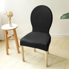 将图片加载到图库查看器，Seat Covers for Dining Room Chairs Stretch Round Home Seat Cover Jacquard Spandex Slipcovers Protector Case Chair Cover Stretch for Kitchen Hotel Banquet Stool Cover
