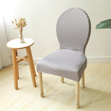 将图片加载到图库查看器，Seat Covers for Dining Room Chairs Stretch Round Home Seat Cover Jacquard Spandex Slipcovers Protector Case Chair Cover Stretch for Kitchen Hotel Banquet Stool Cover
