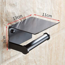 Load image into Gallery viewer, Self-adhesive Toilet Paper Holder With Shelf
