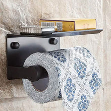 Load image into Gallery viewer, Self-adhesive Toilet Paper Holder With Shelf
