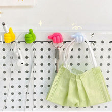Load image into Gallery viewer, Self-Adhesive Wall Decoration Hook Creative Silicone Thumb Key Hanger Hook Home/Office Data Cable Clip Wire Desk Organizer Silicone Thumb Wall Hook Adhesive Thumb Multifunctional Clip Holder
