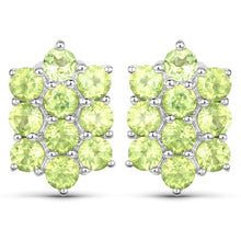 Load image into Gallery viewer, 6.80 Carat Genuine Peridot .925 Sterling Silver 3 Piece Jewelry Set (Ring, Earrings, and Pendant w/ Chain)
